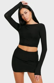 Женская черная юбка Черный M Tally Weijl SSKPADARIOT