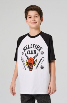 Бавовняна футболка з принтом Stranger Things - різнобарвний