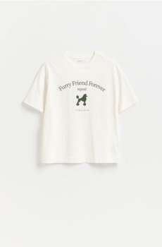Reserved - Футболка з принтом - кремовий - 183KF-01X