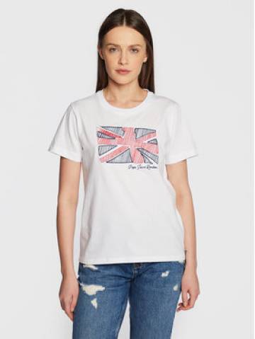 Pepe Jeans Футболка Tara PL505343 Білий Regular Fit Pepe Jeans Футболка Tara PL505343 Білий Regular Fit