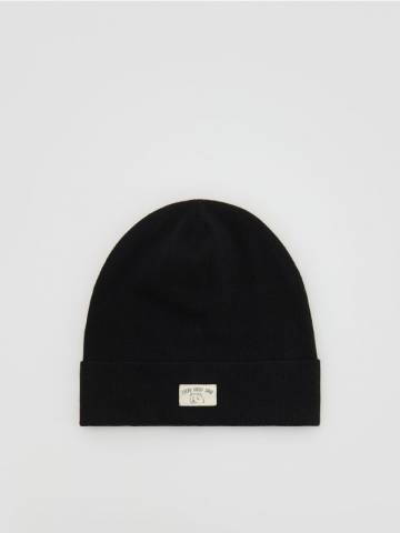 Reserved - Шапка з нашивкою - чорний - 441GS-99X