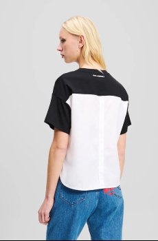 Хлопковая футболка Karl Lagerfeld IKON