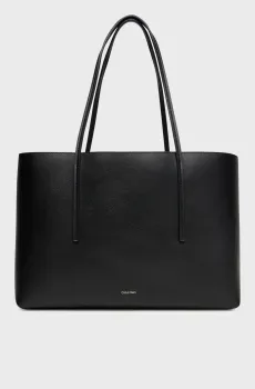 Женская черная сумка FOIL LOGO TOTE Черный ONESIZE Calvin Klein LV04F3274G