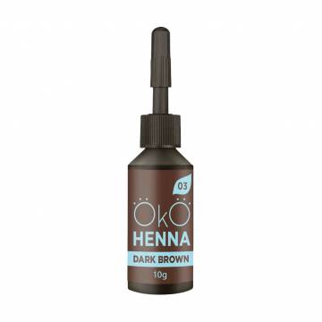 Хна для бровей OkO Lash & Brow Henna Power Powder 03 Dark Brown, 10 г Хна для бровей OkO Lash & Brow Henna Power Powder 03 Dark Brown, 10 г