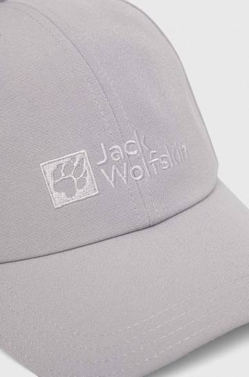 Кепка Jack Wolfskin цвет серый с аппликацией Кепка Jack Wolfskin цвет серый с аппликацией