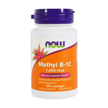 Метилкобаламин В12 NOW foods Methyl B-12 1000 мкг, 100 леденцов Метилкобаламин В12 NOW foods Methyl B-12 1000 мкг, 100 леденцов