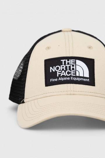 Кепка The North Face цвет бежевый с аппликацией Кепка The North Face цвет бежевый с аппликацией