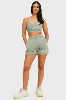 Женские зеленые шорты Зеленый 38 Tally Weijl SSHCOPATTI10