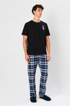 Двокомплектна бавовняна піжама - різнобарвний