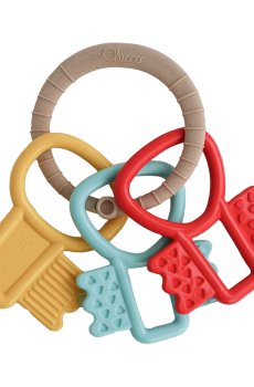 Детская игрушка погремушка-прорезыватель Chicco Eco+ Ключики, от 3 месяцев (63216.30)