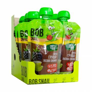 Смузи Bob Snail Груша-лесная ежевика, 10*120 г Смузи Bob Snail Груша-лесная ежевика, 10*120 г