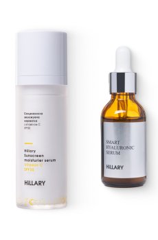 Сонцезахисна сироватка з вітаміном С SPF30 + Гіалуронова сироватка Smart Hyaluronic