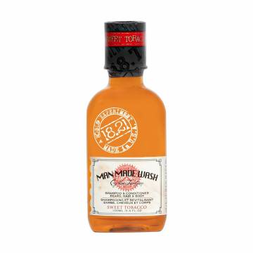 Мужской шампунь, гель для душа и кондиционер 3 в 1 18.21 Man Made Wash, Sweet Tobacco, 100 мл Мужской шампунь, гель для душа и кондиционер 3 в 1 18.21 Man Made Wash, Sweet Tobacco, 100 мл