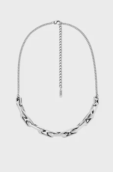 Серебристое ожерелье Серебряный ONESIZE Diesel DX1578040