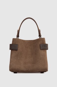 Коричневая замшевая сумка Essence