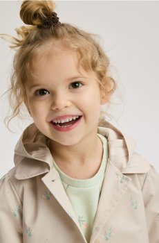 Reserved - Візерунчасте пальто з каптуром - бежевий - 405HR-08X