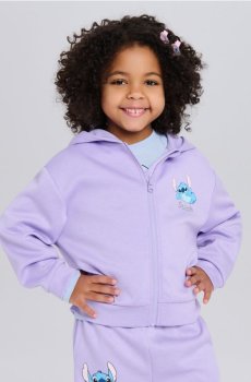 Спортивна худі з тонкого пінопласту Stitch - Фіолетовий