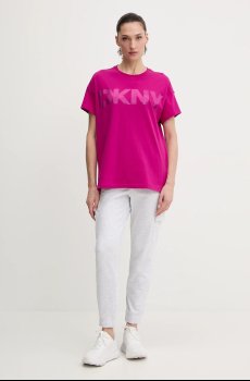 Хлопковая футболка Dkny