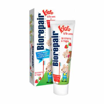 Детская зубная паста Biorepair Oral Care Kids Topo Gigio Cartoon Веселый мышонок, со вкусом клубники, 0-6 лет, 50 мл Детская зубная паста Biorepair Oral Care Kids Topo Gigio Cartoon Веселый мышонок, со вкусом клубники, 0-6 лет, 50 мл