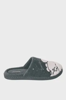 Женские темно-серые тапочки Серый 39-40 womensecret 4993701