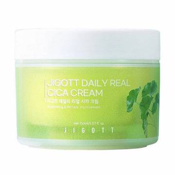 Крем для лица Jigott Daily Real Cica Cream с центеллой азиатской, 150 мл Крем для лица Jigott Daily Real Cica Cream с центеллой азиатской, 150 мл