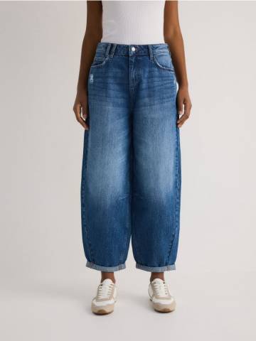Reserved - Джинсы balloon fit - синій - YS049-55J Reserved - Джинсы balloon fit - синій - YS049-55J