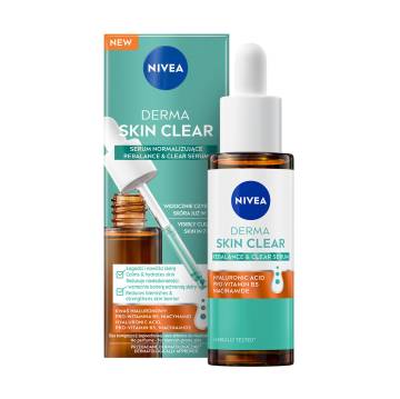 Сыворотка NIVEA Derma Skin Clear для восстановления водного баланса и чистой кожи лица, 30 мл