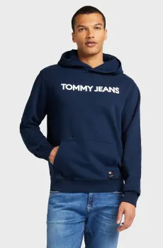 Мужское темно-синее худи TJM REG NEW CLASSIC L EXT Синий XL Tommy Jeans DM0DM19228