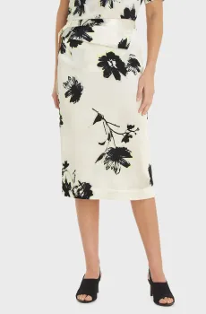 Женская белая юбка с узором Белый XS Calvin Klein K20K205634