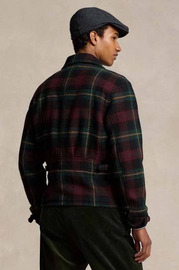 Шерстяная куртка-бомбер Polo Ralph Lauren переходная 710850709 Шерстяная куртка-бомбер Polo Ralph Lauren переходная 710850709