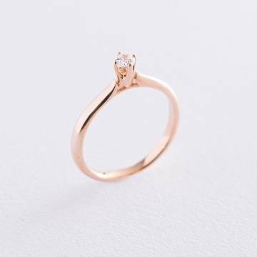 Золотое помолвочное кольцо (куб. цирконий Swarovski) к06268 Золотое помолвочное кольцо (куб. цирконий Swarovski) к06268