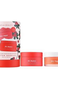 Уценка! Подарочный набор для тела NCLA BEAUTY All Natural Body Scrub And Body Butter Set Брусника (скраб, 100 г + баттер, 100 г)