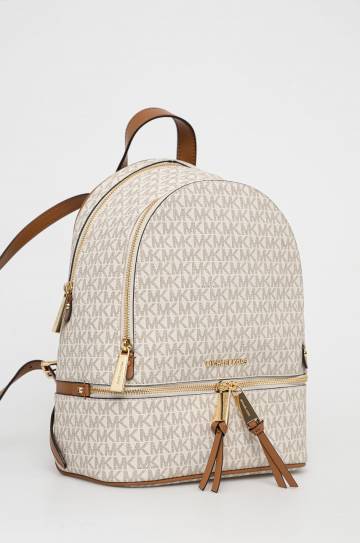 Рюкзак MICHAEL Michael Kors женский цвет бежевый маленький узорный Рюкзак MICHAEL Michael Kors женский цвет бежевый маленький узорный