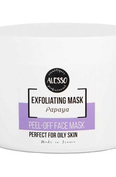 Альгинатная маска Alesso Professionnel Alginate Peel-Off Face Mask Papaya глубоко очищающая и отшелушивающая, с папаей, 200 г