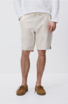 Reserved - Регулярні шорти з домішкою льону - бежевий - 9410N-08M