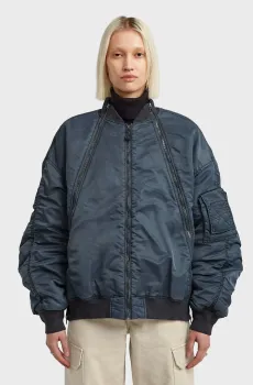 Женский темно-синий бомбер Macro Синий S G-Star RAW D26977,D192