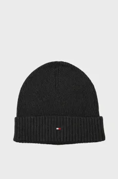 Мужская темно-серая шапка TH FLAG PIMA COTTON BEANIE Серый ONESIZE Tommy Hilfiger AM0AM12796