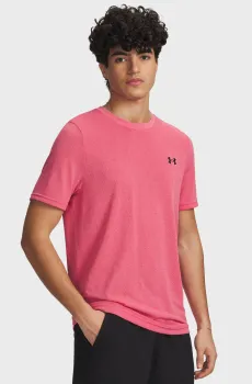 Мужская розовая футболка Vanish Seamless Novelty SS Розовый XL Under Armour 6010603-600