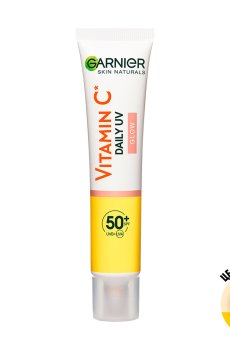 Солнцезащитный дневной флюид для лица Garnier Skin Naturals Vitamin C Daily UV Glow SPF 50+ с витамином С, 40 мл