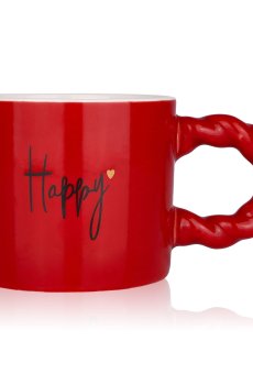 Чашка керамическая в коробке LoveSeason красная, 340 мл (ZPX17724)