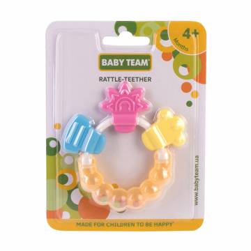 Погремушка-прорезователь Baby Team Цветочек, от 4 месяцев (8410) Погремушка-прорезователь Baby Team Цветочек, от 4 месяцев (8410)