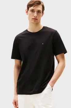 Мужская черная футболка ESSENTIAL REG FIT SOLID TEE Черный L Tommy Hilfiger MW0MW37267