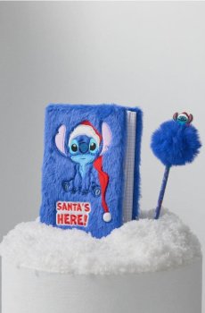 Комплект: записник і ручка Stitch - темно-синій