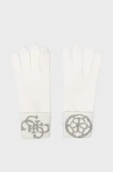 Женские белые перчатки Белый L Guess AW8725.WOL02;OFF