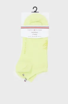 Женские носки (2 пары) SNEAKER REFINED MONOG Салатовый 35-38 Tommy Hilfiger 701238779