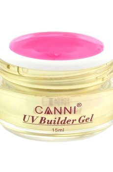 Конструирующий гель для наращивания ногтей Canni 320 Pink Clear, 15 мл