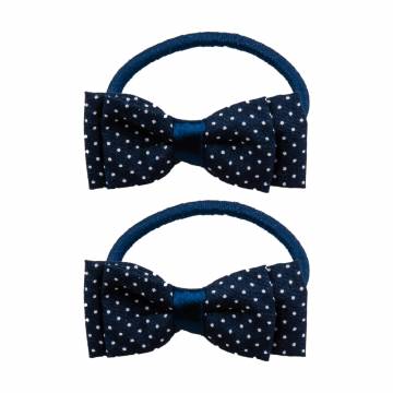 Набор резинок для волос Titania с большой бабочкой, синие, 6 см, 2 шт (7907 GIRL B)