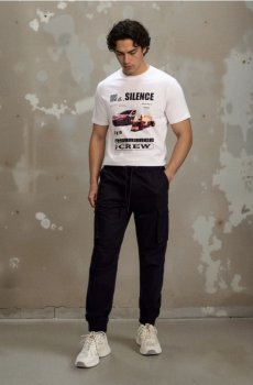 Штани cargo jogger - чорний