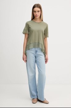 Хлопковая футболка Sisley