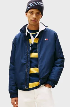 Мужская темно-синяя куртка TJM ESSENTIAL PADDED Синий S Tommy Jeans DM0DM21936